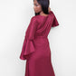 The Regimen Robe in Maroon - Satin