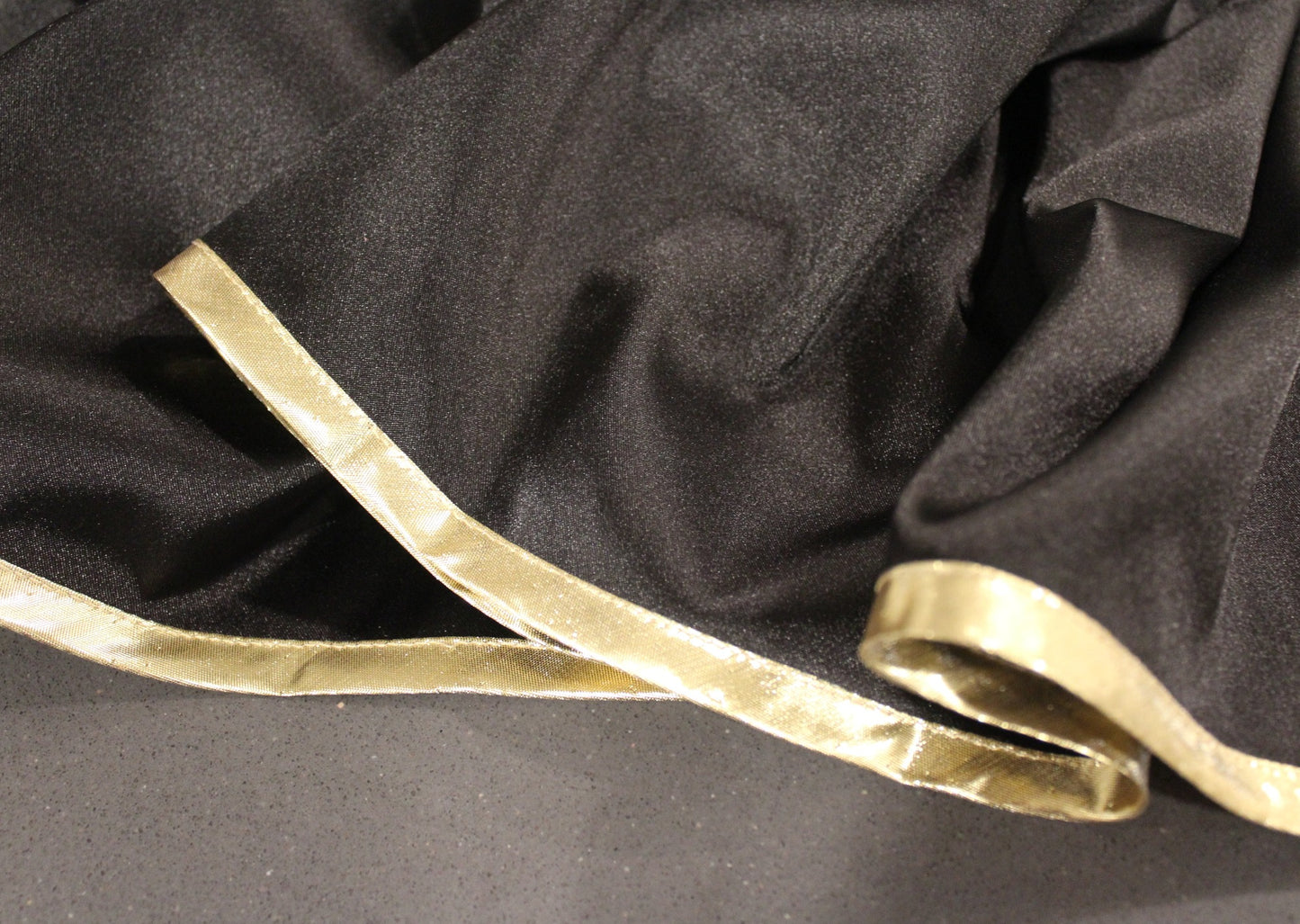 The Goldntima Satin Headwrap - Black