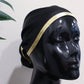 The Goldntima Satin Headwrap - Black