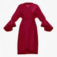 The Regimen Robe in Maroon - Satin