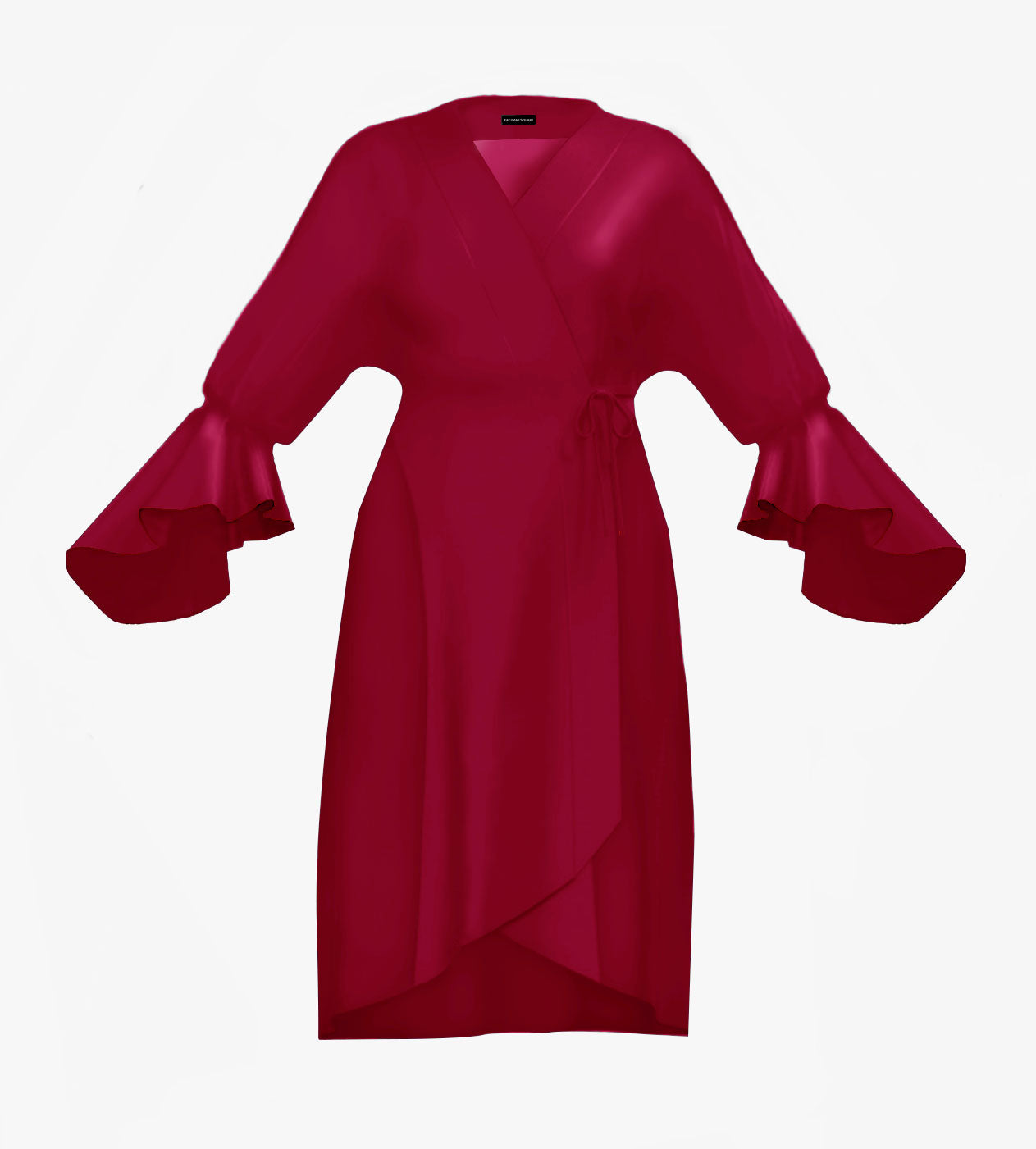 The Regimen Robe in Maroon - Satin