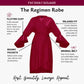 The Regimen Robe in Maroon - Satin