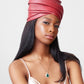 Red Wrapped Crown - Faux Leather Turban